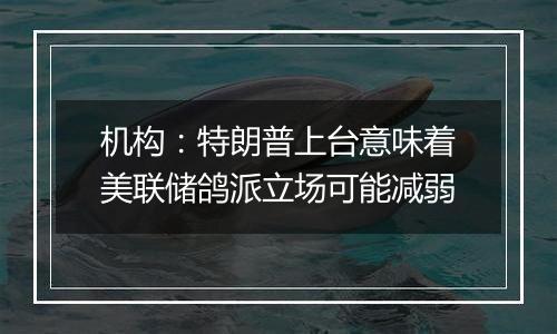 机构:特朗普上台意味着美联储鸽派立场可能减弱
