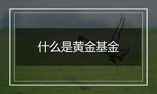 什么是黄金基金