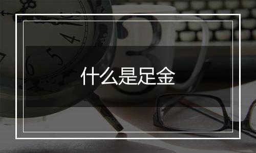 什么是足金