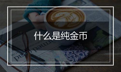 什么是纯金币
