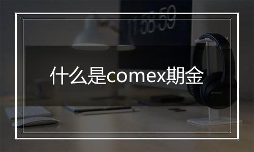 什么是comex期金