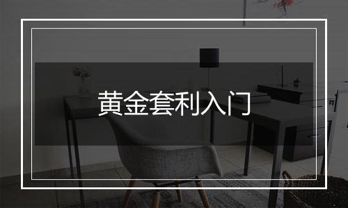 黄金套利入门