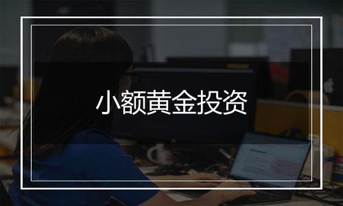 小额黄金投资