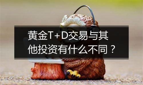 黄金T+D交易与其他投资有什么不同？