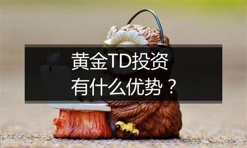 黄金TD投资有什么优势?