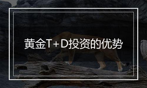 黄金T+D投资的优势