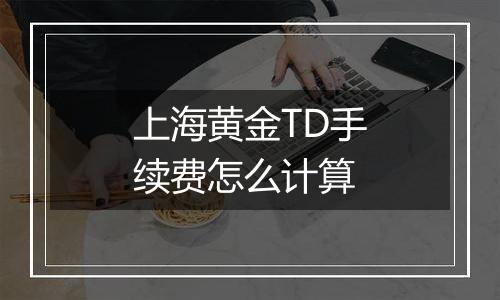 上海黄金TD手续费怎么计算