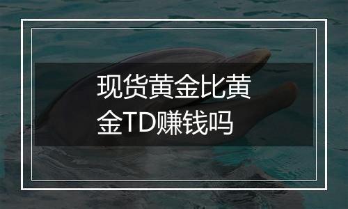现货黄金比黄金TD赚钱吗