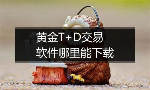 黄金T+D交易软件哪里能下载