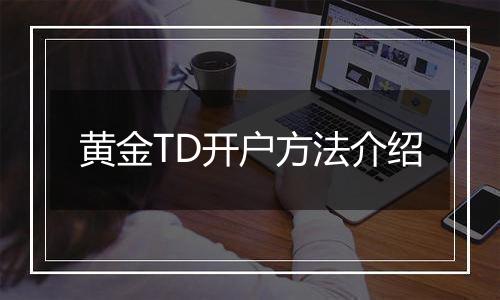 黄金TD开户方法介绍