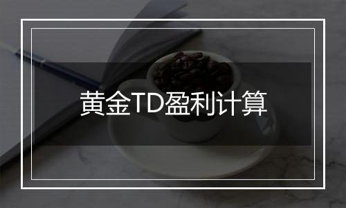 黄金TD盈利计算
