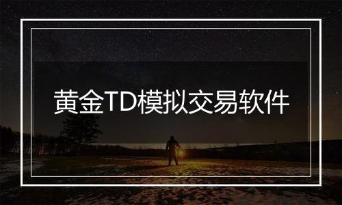 黄金TD模拟交易软件