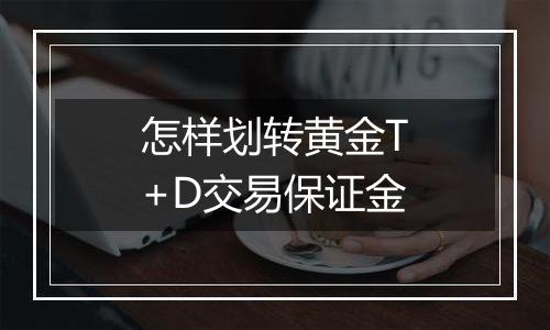 怎样划转黄金T+D交易保证金