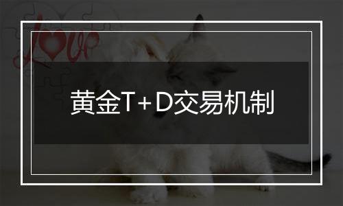 黄金T+D交易机制