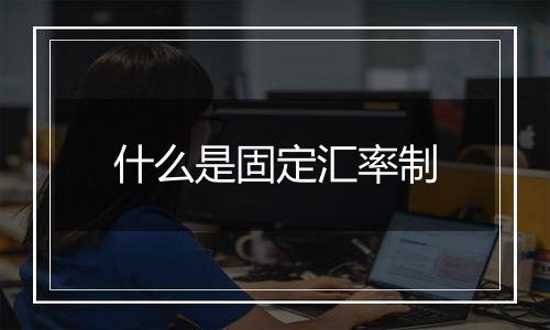什么是固定汇率制