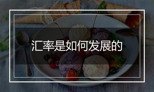 汇率是如何发展的