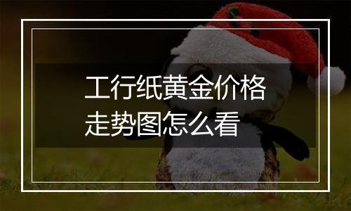 工行纸黄金价格走势图怎么看