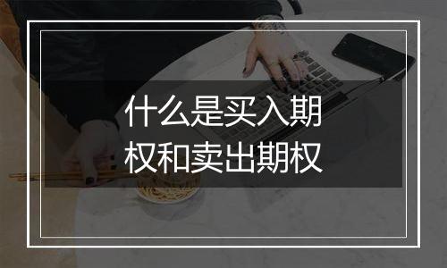什么是买入期权和卖出期权