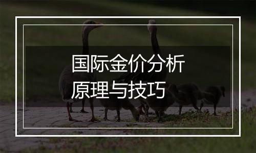 国际金价分析原理与技巧
