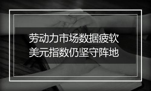 劳动力市场数据疲软 美元指数仍坚守阵地