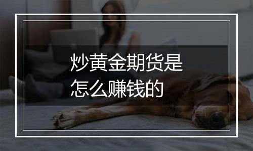 炒黄金期货是怎么赚钱的