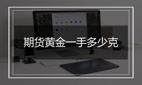 期货黄金一手多少克