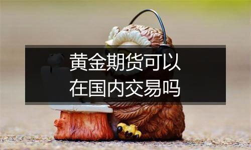 黄金期货可以在国内交易吗