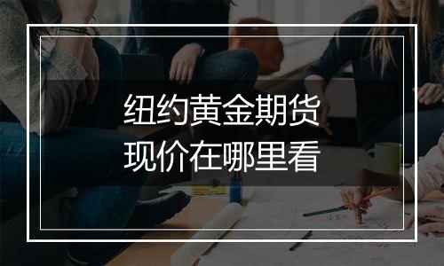 纽约黄金期货现价在哪里看