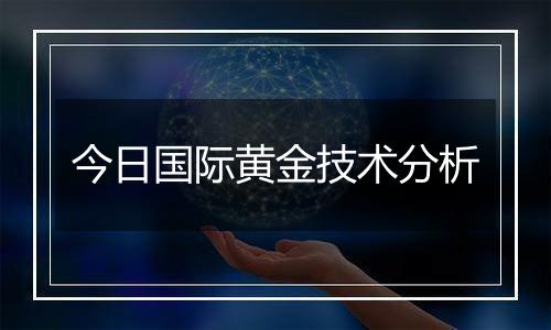 今日国际黄金技术分析