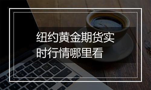 纽约黄金期货实时行情哪里看