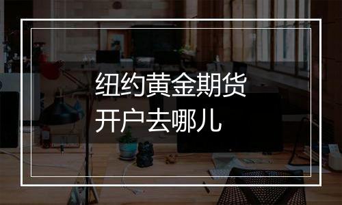 纽约黄金期货开户去哪儿