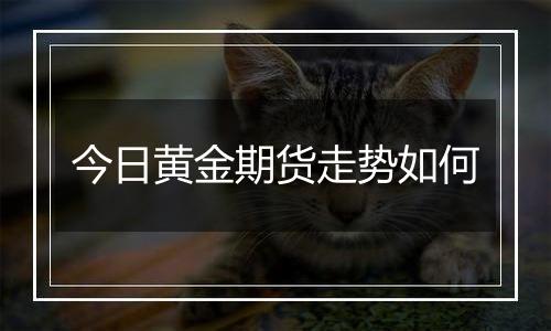 今日黄金期货走势如何