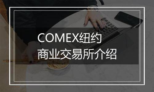 COMEX纽约商业交易所介绍