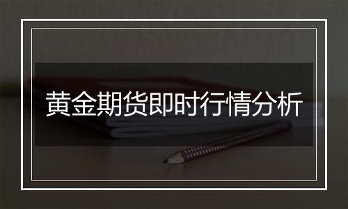黄金期货即时行情分析