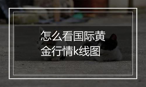 怎么看国际黄金行情k线图