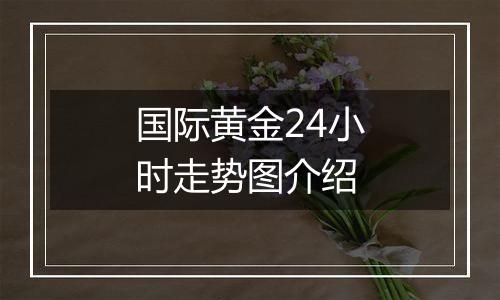 国际黄金24小时走势图介绍