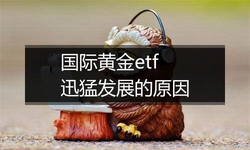 国际黄金etf迅猛发展的原因
