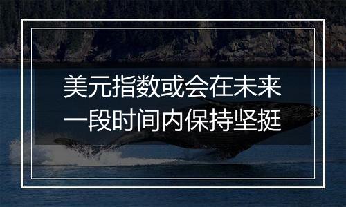 美元指数或会在未来一段时间内保持坚挺