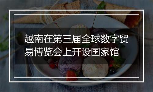 越南在第三届全球数字贸易博览会上开设国家馆