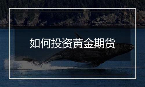 如何投资黄金期货