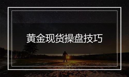 黄金现货操盘技巧