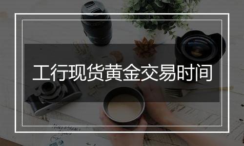 工行现货黄金交易时间