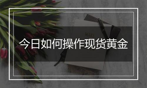 今日如何操作现货黄金