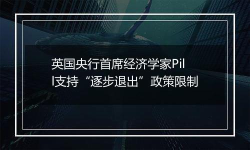 英国央行首席经济学家Pill支持“逐步退出”政策限制