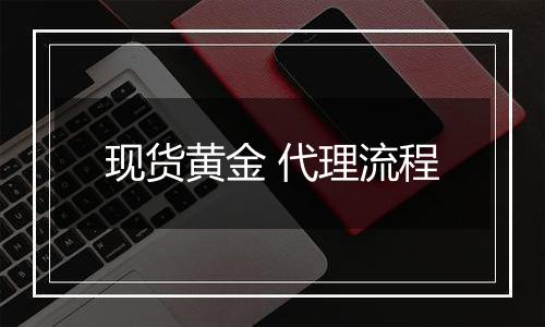 现货黄金 代理流程