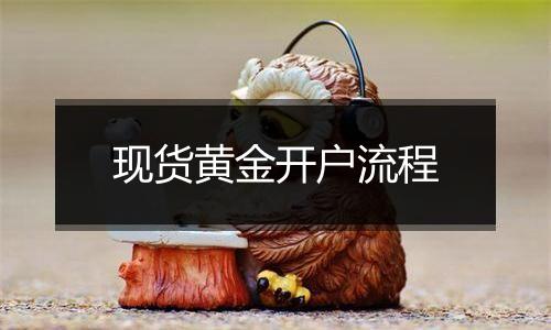 现货黄金开户流程