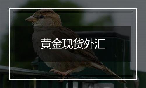 黄金现货外汇