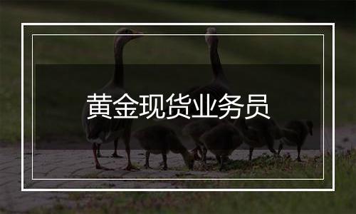 黄金现货业务员