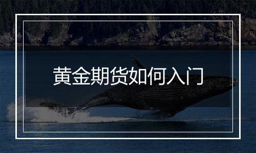 黄金期货如何入门