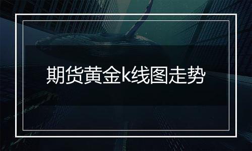 期货黄金k线图走势